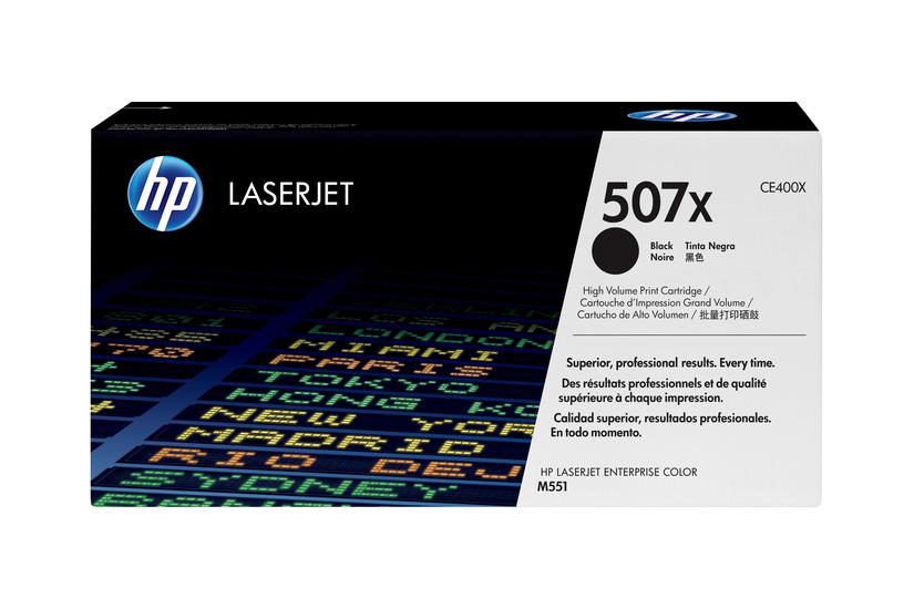 Hp 507x Højtydende Sort Original Laserjet Tonerpatron Ce400x