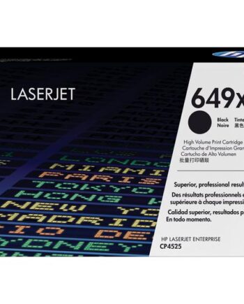 Hp 649x Højtydende Sort Original Laserjet Tonerpatron  Ce260x