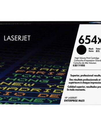 Hp 654x Højtydende Sort Original Laserjet Tonerpatron  Cf330x