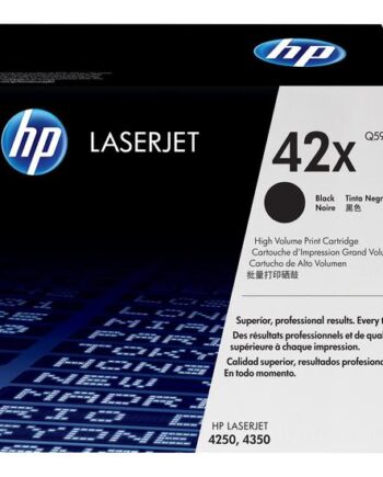 Hp 42x Højtydende Sort Original Laserjet Tonerpatron  Q5942x