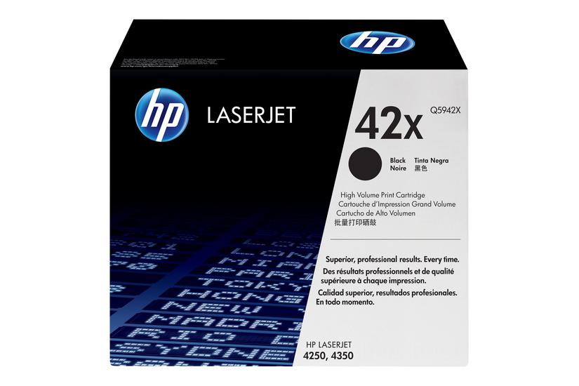 Hp 42x Højtydende Sort Original Laserjet Tonerpatron Q5942x