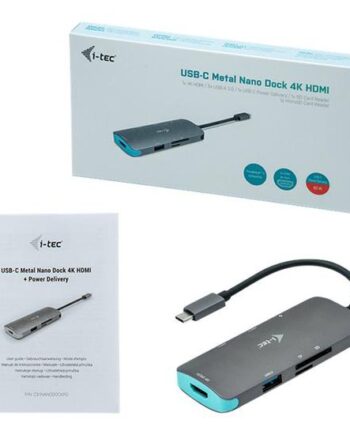 -tec Usb-  Metal Nano Dock 4k Hdmi   Power Delivery Dockingstation Usb-      Hdmi