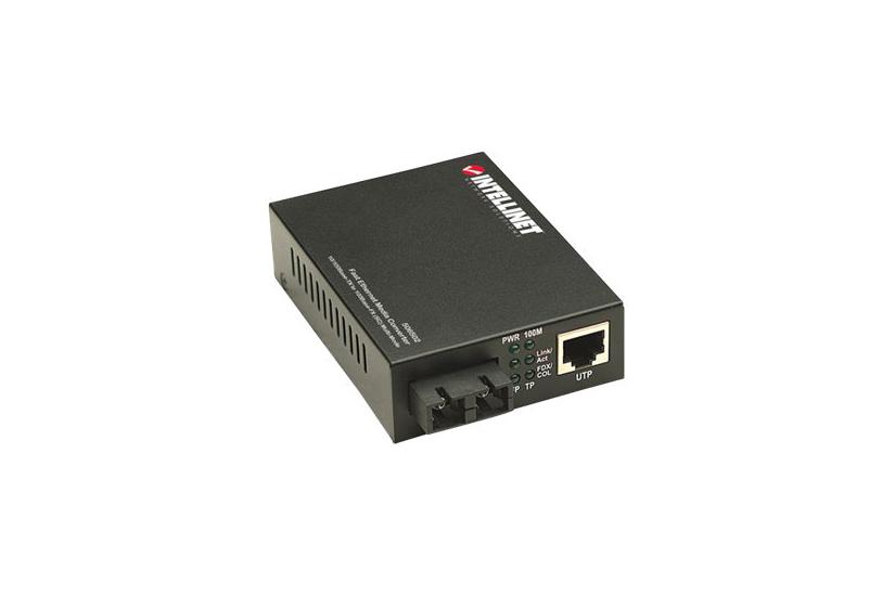 Intellinet Fast Ethernet Media Converter 10 100base-tx To 100base-fx Sc Multi-mode Km 24 Mi Fibermedieomformer 10mb Lan 100mb Lan