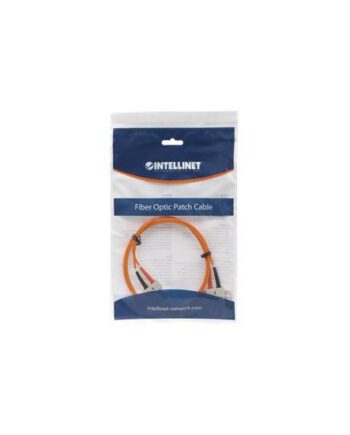 Intellinet Fiber Optic Patch Cable  Om1  Sc Sc  1m  Orange  Duplex  Multimode  62   125 µm  Lszh  Fibre  Lifetime Warranty  Polybag Patchkabel      Orange