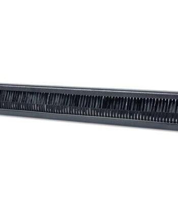 Intellinet 19  Cable Entry Panel  1u  With Brush Insert  Black Rack Kabel Indgangspanel Med Børste 1u