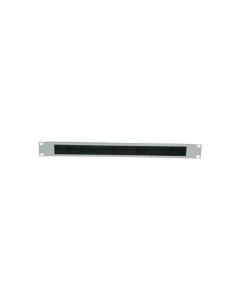 Intellinet 19  Cable Entry Panel  1u  With Brush Insert  Grey Rack Kabel Indgangspanel Med Børste 1u