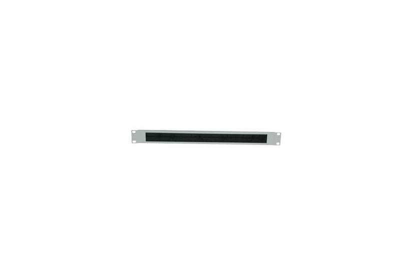 Intellinet 19 Cable Entry Panel 1u With Brush Insert Grey Rack Kabel Indgangspanel Med Børste 1u