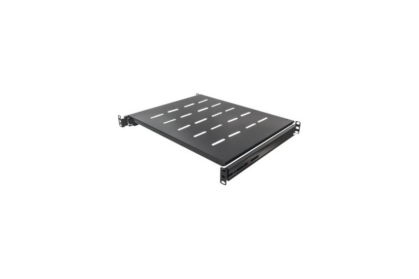 Intellinet 19 Sliding Shelf 1u 800 To 1000mm Depth Shelf Depth 550mm Black Rackhylde 1u