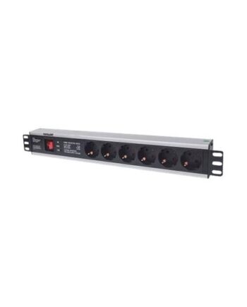 Intellinet 19    5u Rackmount  -way Power Strip German Type  With On Off Switch And Surge Protection  3m Power Cord Stikdåse