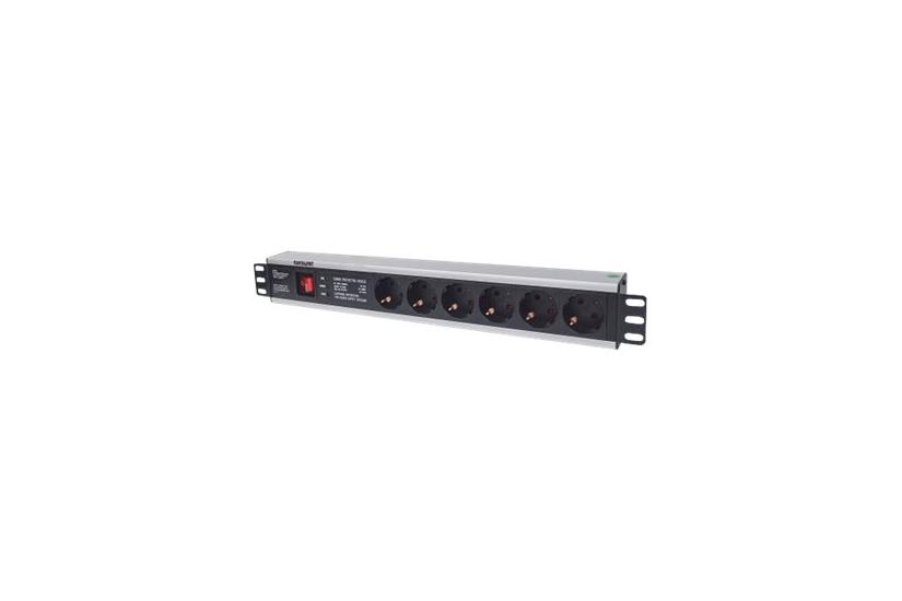 Intellinet 19 5u Rackmount -way Power Strip German Type With On Off Switch And Surge Protection 3m Power Cord Stikdåse