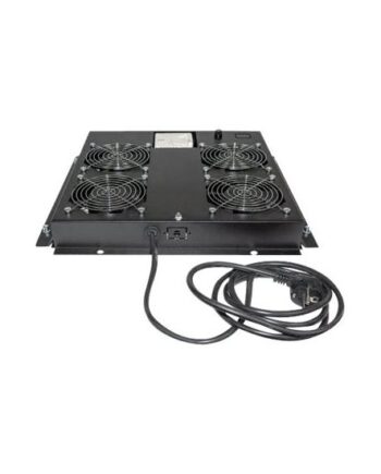 Intellinet  -fan Ventilation Unit For 19  Racks  Roof Mount  With Thermostat  Black Bakke Til Blæser   Rack
