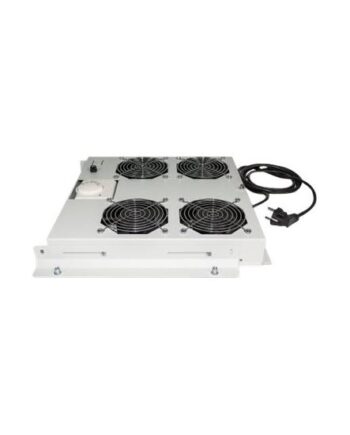 Intellinet  -fan Ventilation Unit For 19  Racks  Roof Mount  With Thermostat  Grey Bakke Til Blæser   Rack