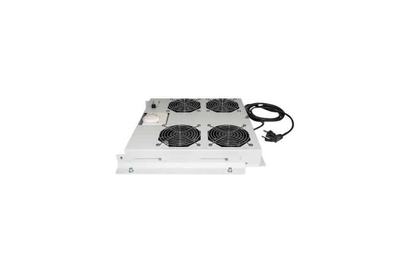 Intellinet -fan Ventilation Unit For 19 Racks Roof Mount With Thermostat Grey Bakke Til Blæser Rack