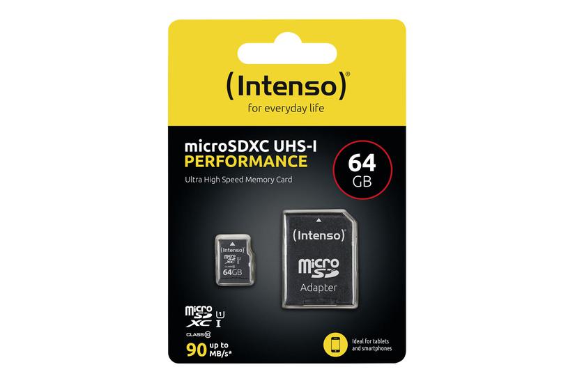Intenso Performance Flashhukommelseskort 64 Gb Microsdxc Uhs-