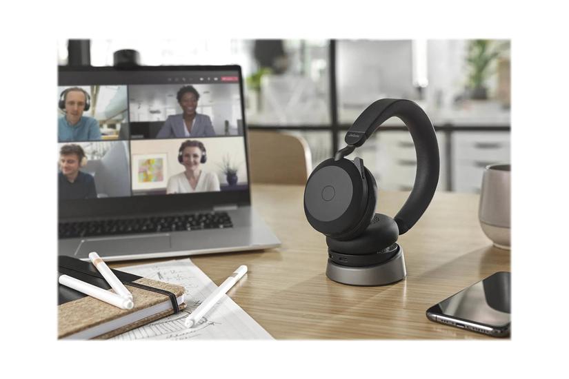 Jabra Evolve2 75 Headset Usb- Med Opladningsstander