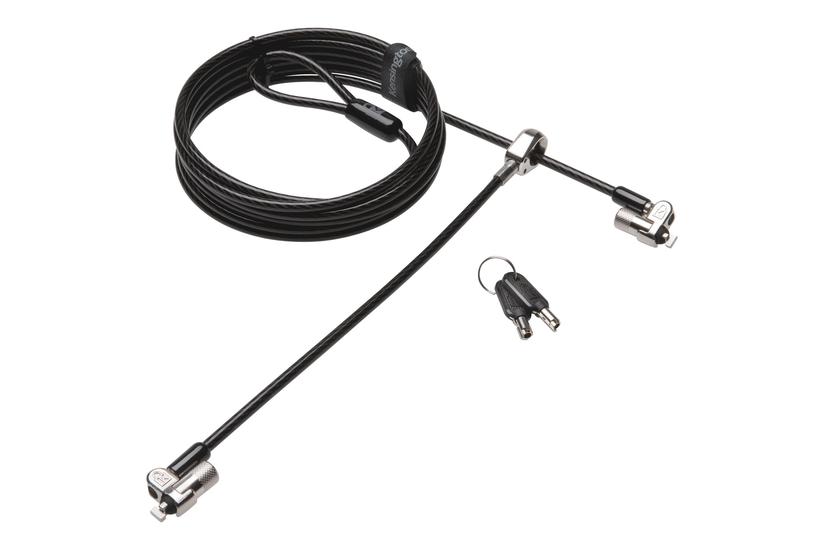 Kensington Microsaver Keyed Twin Laptop Lock Sikkerhedskabel