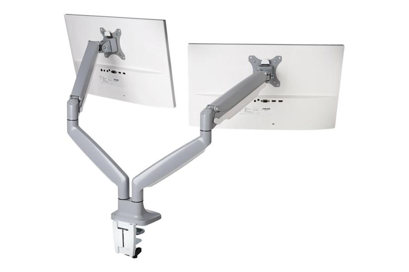Kensington Smartfit One-touch Dual Monitor Arm Monteringssæt Justerbar Arm For Skærme Sølvgrå