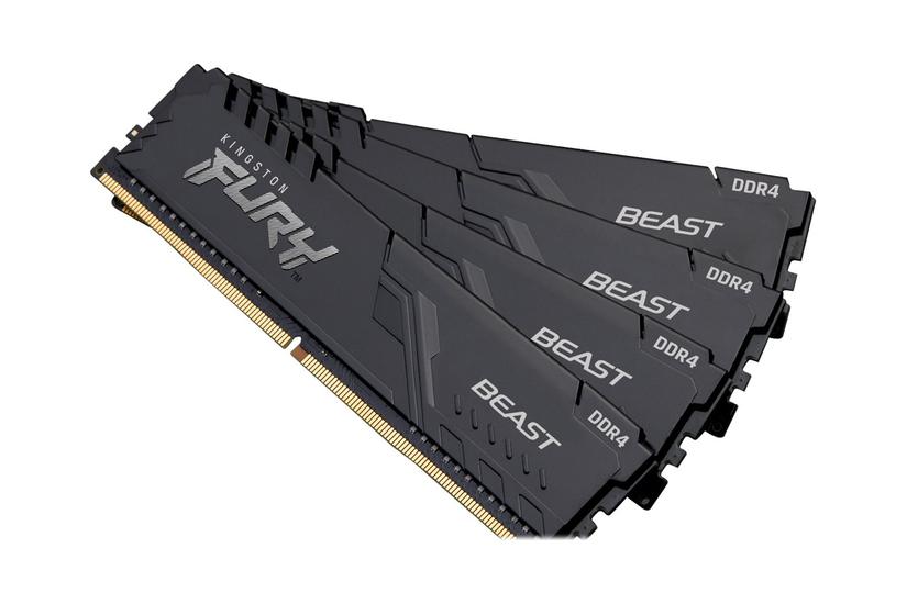 Kingston Fury Beast 128gb:4x32gb Ddr4 Ram 3200mhz Dimm 288-pin Ikke-ecc Cl16
