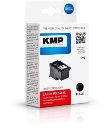 Kmp C97 Højtydende Sort Kompatibel Blækpatron  Alternativ Til: Canon 8286b001  Canon Pg-545