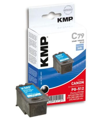 Kmp C79 Sort Kompatibel Blækbeholder  Alternativ Til: Canon 2969b001  Canon Pg-512