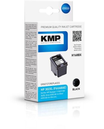 Kmp H168bx Sort Kompatibel Blækpatron  Alternativ Til: Hp 302   Hp F6u68ae