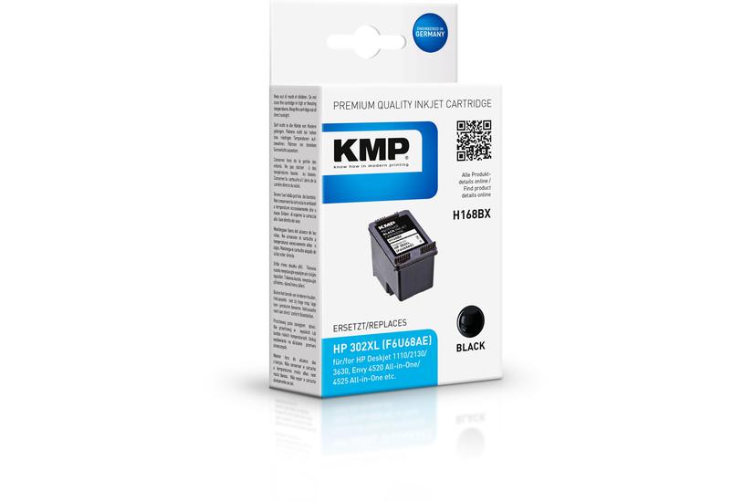Kmp H168bx Sort Kompatibel Blækpatron Alternativ Til: Hp 302 Hp F6u68ae