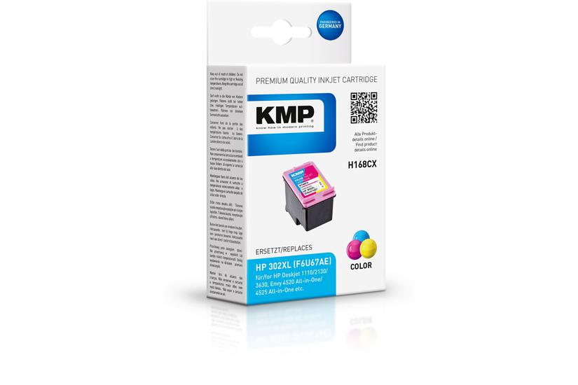 Kmp H168cx Farve Cyan Magenta Gul Kompatibel Blækpatron Alternativ Til: Hp 302 Hp F6u67ae