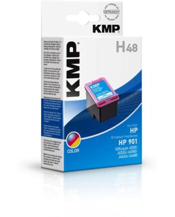 Kmp H48 Farve  Cyan  Magenta  Gul  Kompatibel Blækpatron  Alternativ Til: Hp 901  Hp Cc656ae
