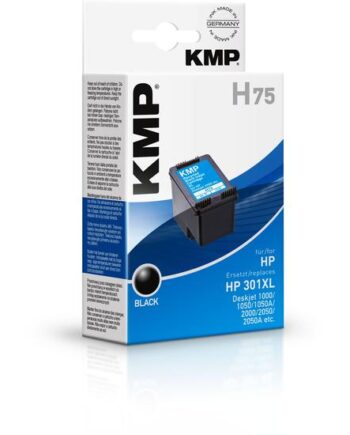 Kmp H75 Sort Kompatibel Blækpatron  Alternativ Til: Hp 301   Hp Ch563ee