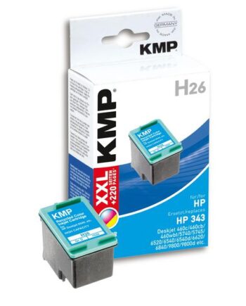 Kmp H26 Størrelse    Farve  Cyan  Magenta  Gul  Kompatibel Blækpatron  Alternativ Til: Hp 343  Hp C8766ee