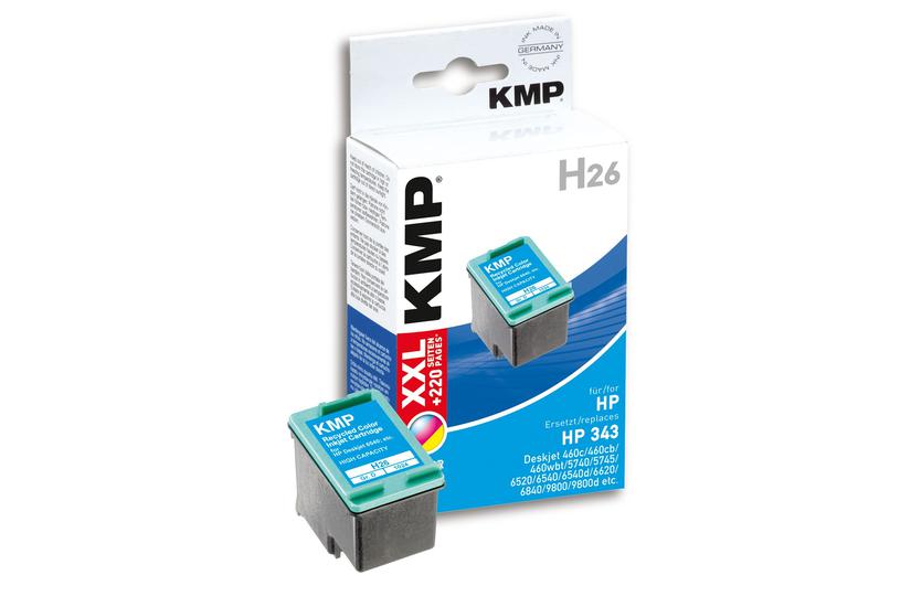 Kmp H26 Størrelse Farve Cyan Magenta Gul Kompatibel Blækpatron Alternativ Til: Hp 343 Hp C8766ee