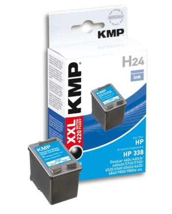Kmp H24 Størrelse    Sort Kompatibel Blækpatron  Alternativ Til: Hp 338  Hp C8765ee
