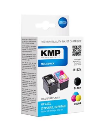 Kmp Multipack H162v   Pakker Sort  Farve  Cyan  Magenta  Gul  Kompatibel Blækpatron  Alternativ Til: Hp C2p05ae  Hp C2p07ae
