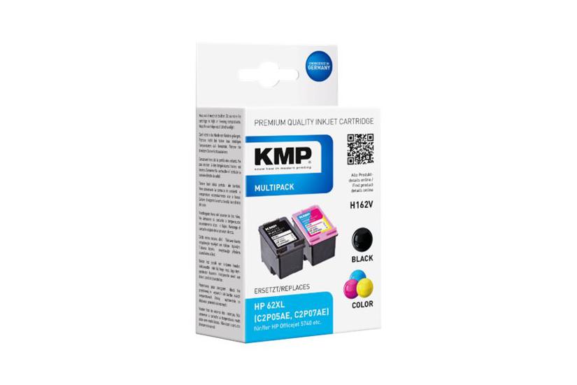 Kmp Multipack H162v Pakker Sort Farve Cyan Magenta Gul Kompatibel Blækpatron Alternativ Til: Hp C2p05ae Hp C2p07ae