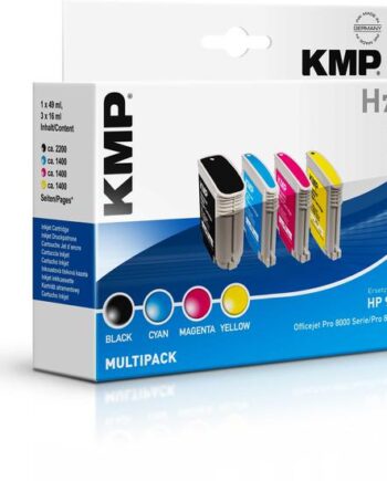 Kmp Multipack H71v   Pakker Sort  Gul  Cyan  Magenta Kompatibel Blækpatron  Alternativ Til: Hp 940   Hp C4906ae  Hp C4907ae  Hp C4908ae  Hp C4909ae