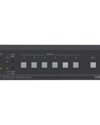 Kramer Vs-611dt 6x1:  4k60  : :  Hdmi Hdbaset Extended Reach Poe Auto Switcher Video- Audioswitch Administreret Monterbar På Stativ