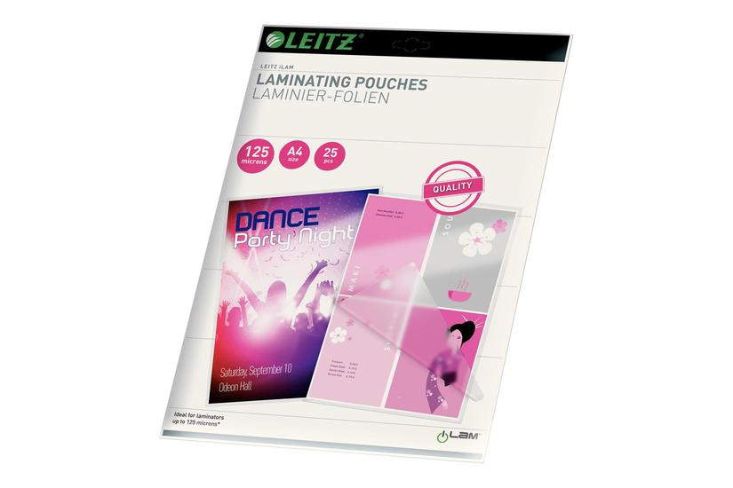 Leitz 25-pakke Blank A4 Laminerings Poser