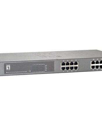 Levelone Fep-1612w120 Switch 16 Porte Monterbar På Stativ
