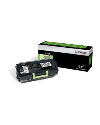 Lexmark 522he Højtydende Sort Original Tonerpatron Lexmark Corporate