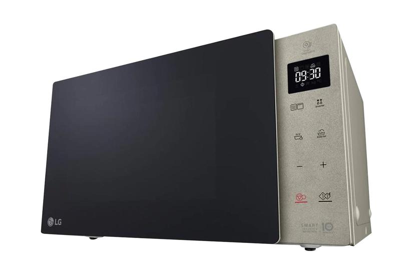 Lg Neochef Mh6535nbs Mikrobølgeovn Med Grill Fritstående Sort Stålsølv