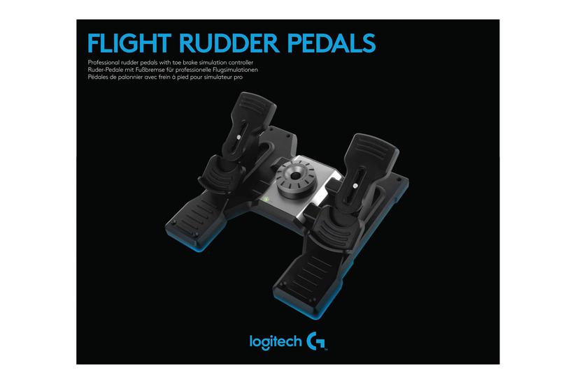 Logitech Flight Rudder Pedals Pedaler Kabling