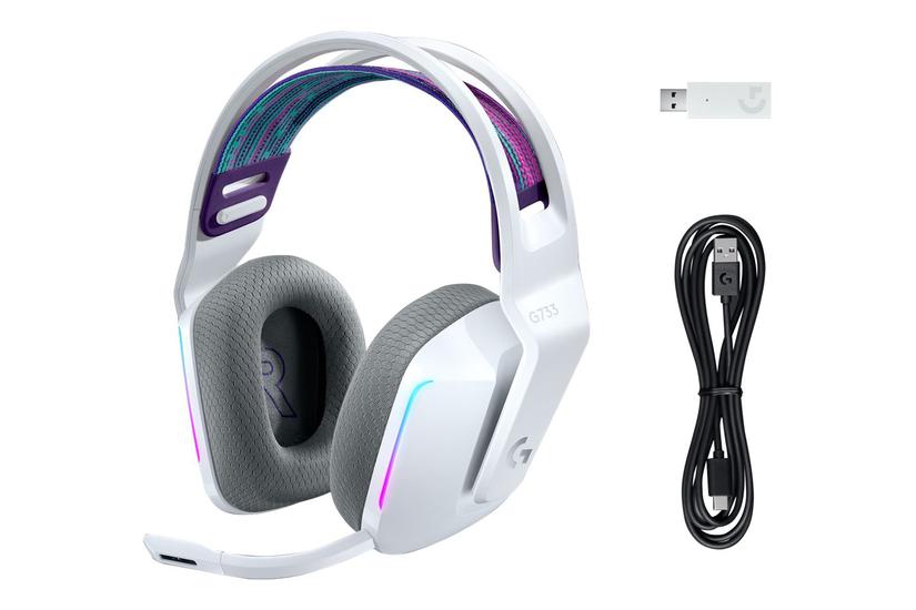 Logitech G733 Lightspeed Wireless Rgb Gaming Hvid Headset