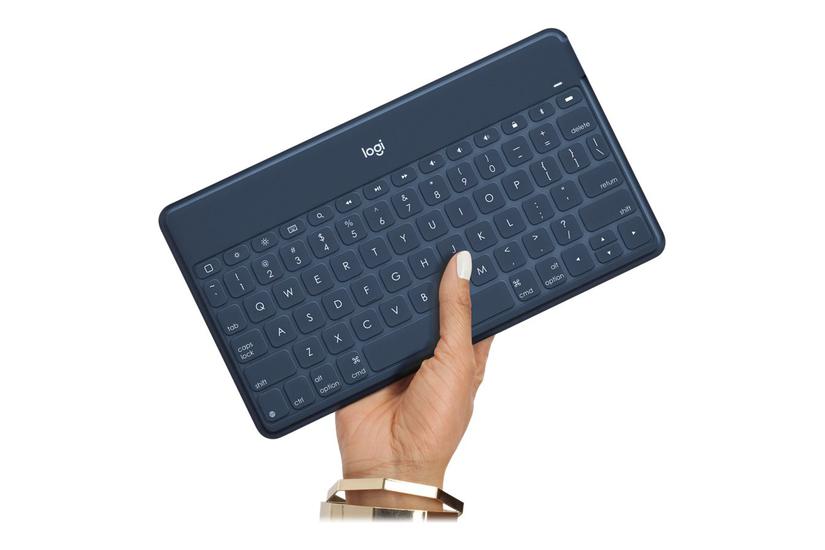 Logitech Keys-to-go Tastatur Qwerty Nordisk Dansk Finsk Norsk Svensk Marineblå Indgangsudstyr