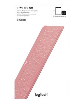 Logitech Keys-to-go Tastatur Qwerty Pan Nordic Blush-pink Indgangsudstyr