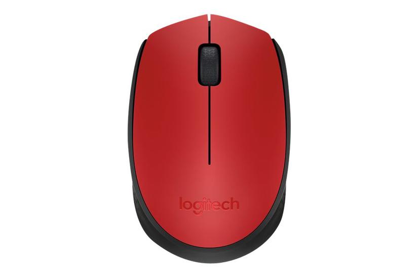 Logitech M171 Mus Ghz Sort Rød