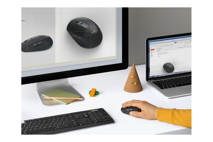 Logitech M590 Silent Mus Bluetooth Ghz Grafit Tonal