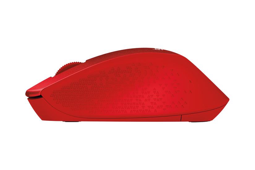 Logitech M330 Silent Plus Mus Ghz Rød
