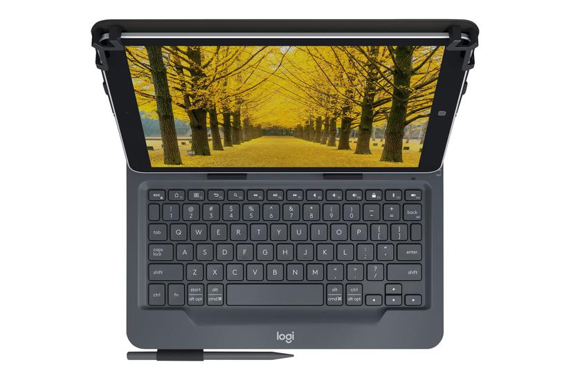 Logitech Universal Folio For -10 Inch Tablets Tastatur Og Folio-kasse Nordisk Indgangsudstyr