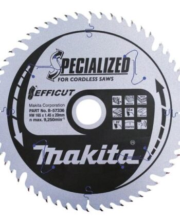 Makita Efficut Rundsavsklinge For Træ  Metal  Plastik  Laminer  Medium Densitets Træfiberplade  Mdf  Melamin