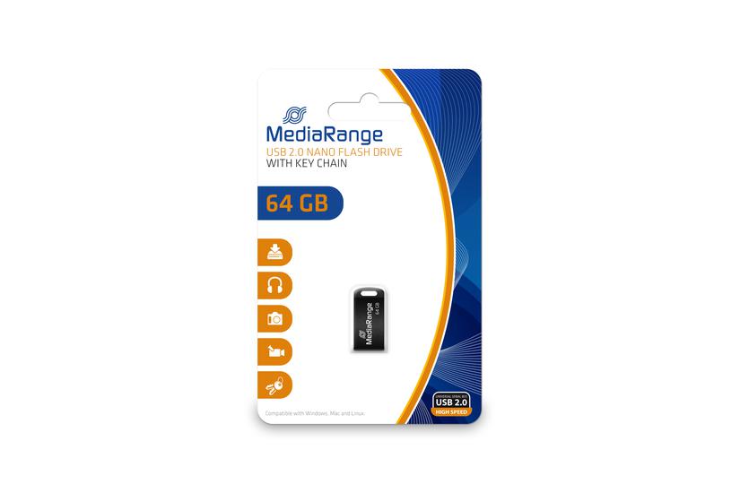 Mediarange Nano Usb Flashdrive 64 Gb